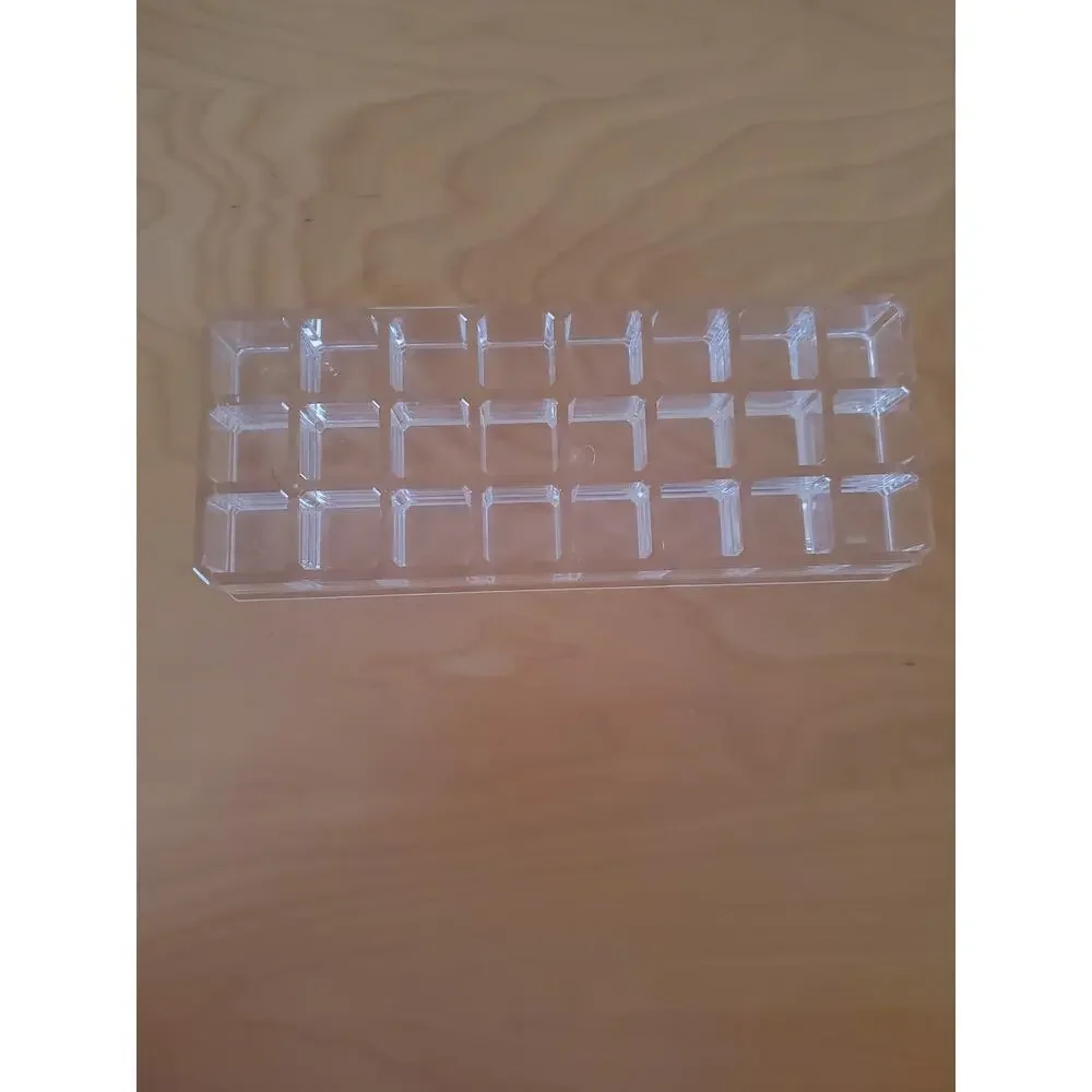 Clear Acrylic 24 Grid Slots Cosmetic Lipstick Display Organizer